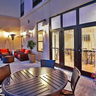 Relax in the fresh air on our outdoor patio.