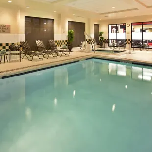 Unwind after a long day on the road with a swim in the heated indoor pool and hot tub.