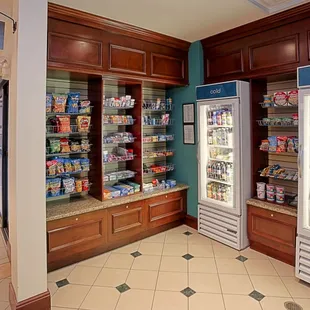 The 24-hour Pavilion Pantry offers a variety of drinks, sundries, and ready-to-cook meals perfect for late night snacks.