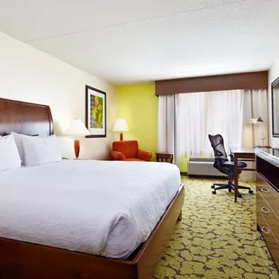 Every room is highlighted by flat-screen TVs and free WiFi.