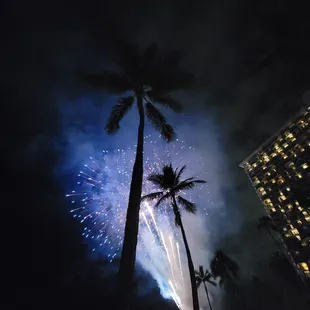 Hilton Friday night fireworks
