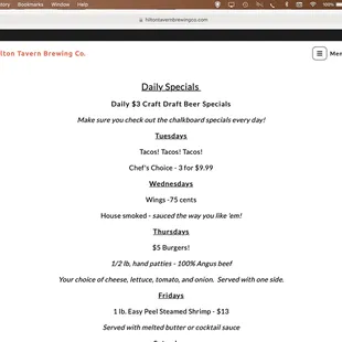 They would not honor the Wednesday wing special that is on their website.