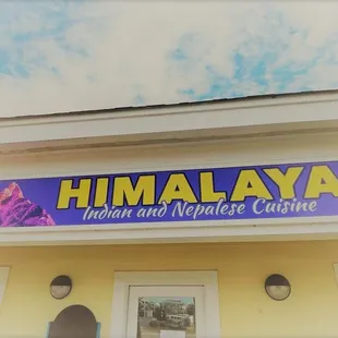 the front of the restaurant