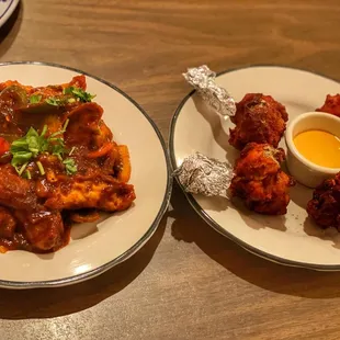 Chili chicken Momo and Chicken Lollipops