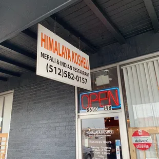 Outside sign