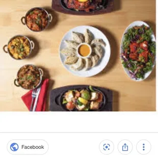 a table full of food