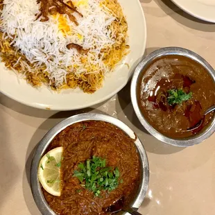 Goat Mutton Biryani Bourdain Balochi Resha Gosh (Shredded Beef Curry) Nihari