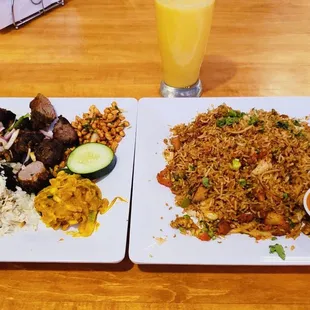 Chicken Friedrice.. Mutton Sukuta