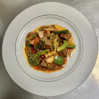 Tibetan Beef Shapta Chili Plate