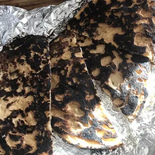Burned Naan