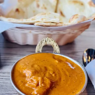 Chicken Tika Masala and Butter naan