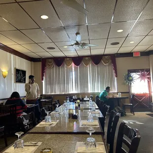 Indoor dining area