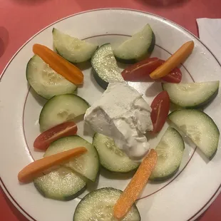 Complimentary salad