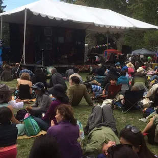 Chilling to some music