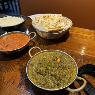 Saag Palak Paneer very good 8 out of 10 score. Level was medium heat.