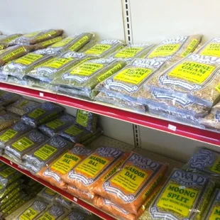 Great selection of beans.