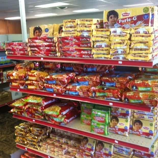 Great selection of cookies and snacks.