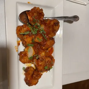 Gobi Manchurian while waiting for the meal!