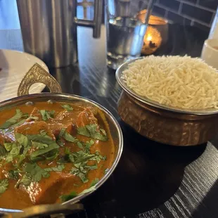 Chicken Tikka Masala &amp; rice. Can't wait to eat it!