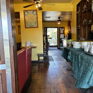 Inside restaurant