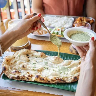 The BEST giant naan.