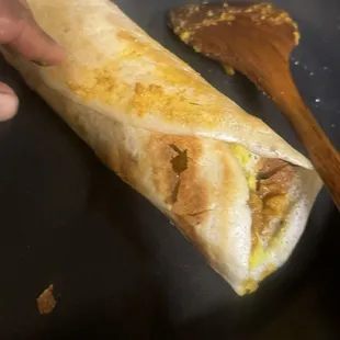 Dosa ( rice and lentil beef, thin, crispy, cream style, savory dosa  , veggie or chicken base or lamb base