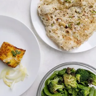 Tandoori Fish Tikka and Onion Chilly Dosa