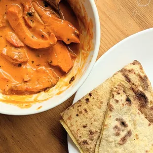 Butter Chicken with Tandoori Roti