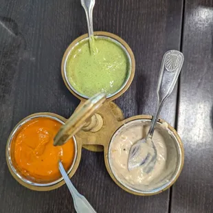 Chutneys given free of cost, just like nacho/salsa, bread/butter offerings at other restaurants