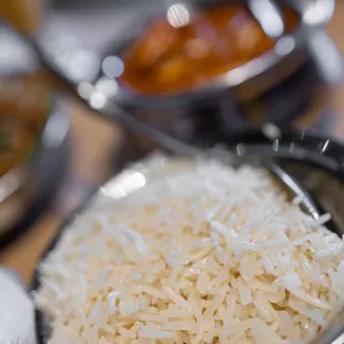 Basmati Rice comes w/ butter chicken