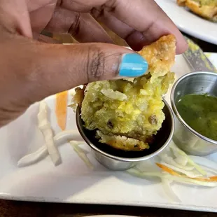 2 Vegetable Samosa