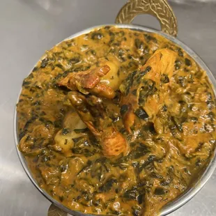 Shrimp saag