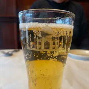 a glass of beer