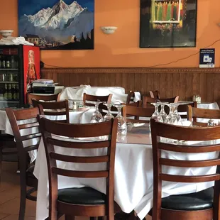Small dining area. 8? Tables...