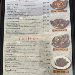 ramen and noodles, menu