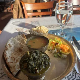 Chicken spinach curry lunch special
