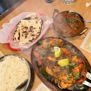 a variety of food on a table