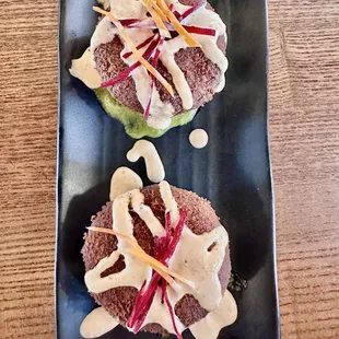 Crab cakes $15