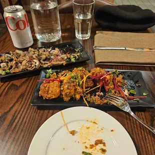 chicken wings and fried chicken, food