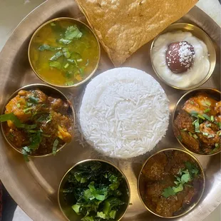 I was really good chicken thali