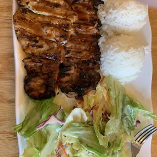 Chicken teriyaki &amp; salad