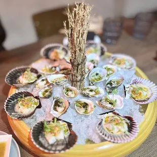 My 2 favorites... truffle oysters and mango coconut scallops