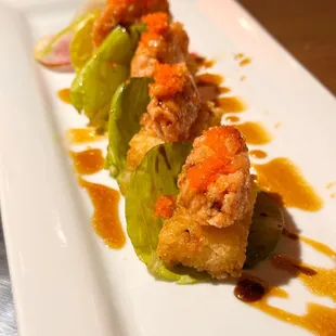 Salmon Crispy Rice Rolls