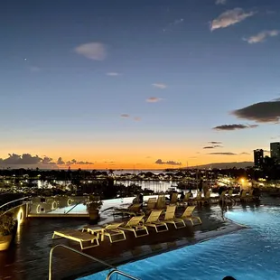 Sunset from our cabana