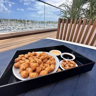 Hurricane tater tots (toppings on the side)