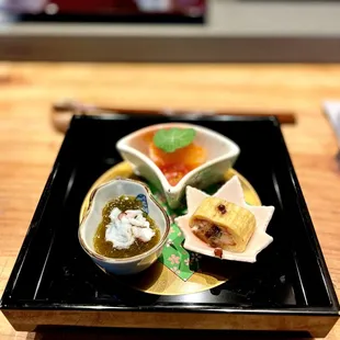 Appetizer - Umimasu Mozuku, and Umaki