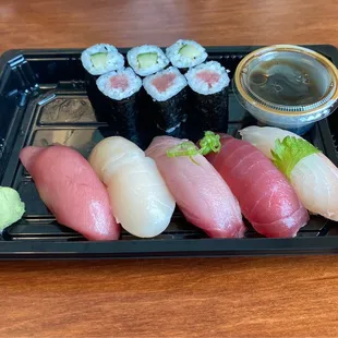 Sushi appetizer + scallop + toro