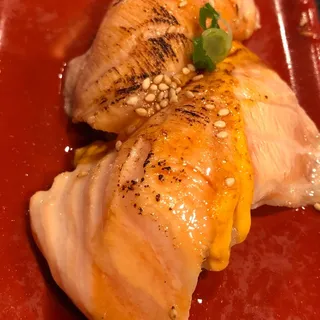 393223. Two Pieces Seared Salmon Nigiri