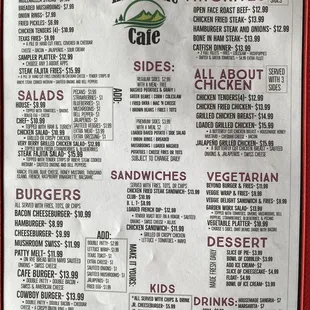 Menu January 2023 (2/2)