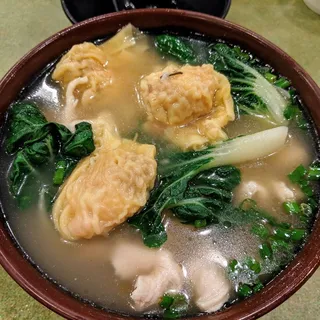 Wonton and Chicken Noodle Soup